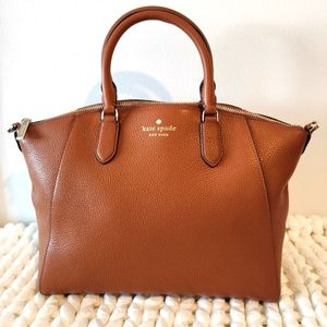 Medium sized, Pebble leather,Kate Spade Caramel Satchel